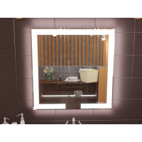 Зеркало с подсветкой для ванной комнаты Новара 50х60 см