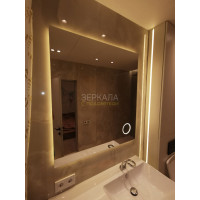 Зеркало с подогревом и подсветкой в ванну Прайм